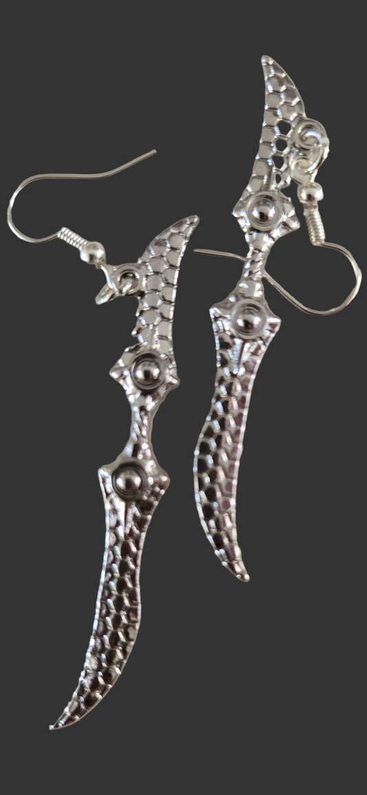 Earrings - Dragon Scale Sword
